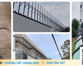 Giải Pháp Kết Hợp Chông Lá Và Chông Nhọn Cho Hàng Rào Sắt Hiện Đại