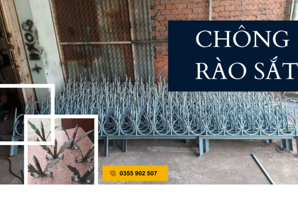 Gia Công Chông Rào Sắt Theo Yêu Cầu Tại Bình Tân
