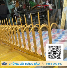 Chông hàng rào kết hợp móng ngựa sắt